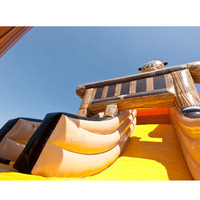 Tobogán Inflable con Forma de Barco Pirata, Castillo Hinchable Gigante, Combinación de Juegos para Niños, Alquiler para Fiestas, Festivales, Personalización OEM