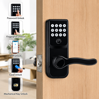 Prix d'usine Serrure intelligente Tuya Wifi avec loquet réglable, mot de passe, RFID, empreinte digitale, serrure numérique TTlock pour appartement