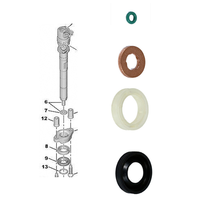 Nuevo Kit de Reparación de Inyectores de Gasolina para Citroën Peugeot 1.6 1318562 1314368, Juego de Sellado y Fijación