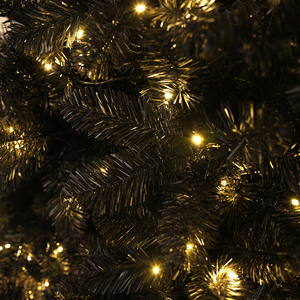 Black PVC Automatic Christmas <b>Tree</b>, Dual-Use Ornament for Halloween & Christmas, Ideal for Living Room & Mall Decoration - Product Image 4