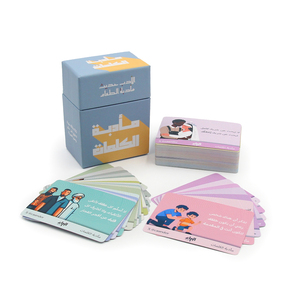 Fábrica personalizada OEM niños alfabeto letra juegos tarjeta aprendizaje impresión tarjetas Flash personalizado beber juego de cartas - Product Image 2
