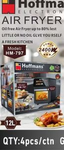 <span class=keywords><strong>Robot</strong></span> de cuisine intelligent Hoffmans, très bien noté, panier transparent de 12 L, menus prédéfinis, appareil de cuisine électrique de haute qualité - Product Image 6