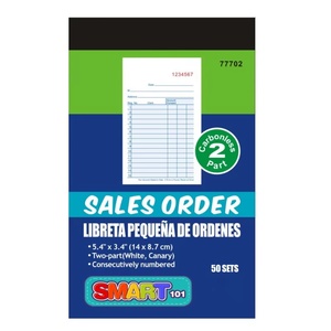 Venta Directa de Fábrica Jinzhongchuang, <span class=keywords><strong>Libro</strong></span> de Pedidos Nuevo de 50 Páginas, Sin Carbón, Blanco/<span class=keywords><strong>Azul</strong></span>, 87x140mm - Product Image 5