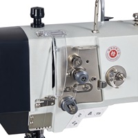 Machine à coudre à double aiguille automatique électronique DEJIA 1591T pour chaussures en cuir pour usine de fabrication 220V 150kg de poids Grand crochet