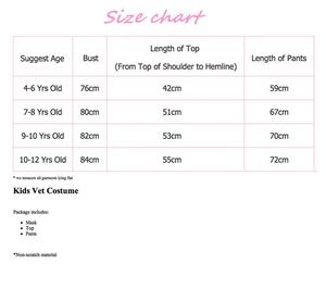 Costume vétérinaire Ecoparty pour enfant, livraison directe, déguisement rose, infirmière, docteur, hôpital, semaine, déguisements pour enfants - Product Image 2