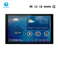 Tablette Android 14 POE 8 pouces RK3576s avec écran tactile CNC en métal, panneau de commande pour système Loxone & IoT, compatible avec les boîtes de jonction EU, UK, US
