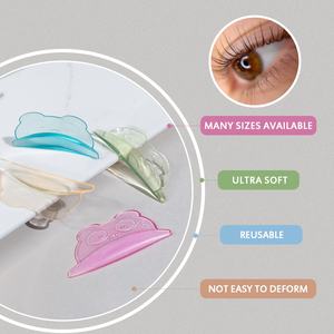 Bigoudis pour permanente de cils, 4 tailles, tiges transparentes pour rehaussement de cils, coussinets en silicone sans colle pour rehaussement de cils - Product Image 5