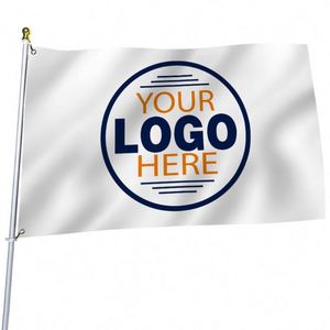 Wholesale 100D Polyester Dye Sublimation Outdoor Activities White Logo Custom Flags <b>Banners</b> - Product Image 4