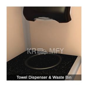 Luxury 2 Stall Outdoor <b>Portable</b> <b>Toilet</b> Trailer for Camping Apartments Office Buildings Eco-Friendly & Durable - Product Image 4