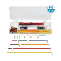 Kit de fils de liaison préformés pour breadboard, 140, 560, 840 pièces, 14 longueurs assorties pour prototypage de circuits, kit électronique DIY