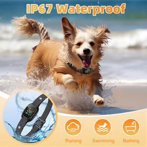 Collar de perro recargable de alta calidad, pantalla <span class=keywords><strong>LCD</strong></span> inteligente, 3 modos, descarga eléctrica, tapón de ladridos efectivo, Control antiladridos para mascotas - Product Image 2