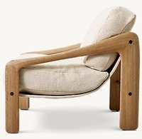 Minimalistische Italienische Wohnzimmerstühle Stoff-Chaiselongue Sofasessel mit Goldenem Metallgestell