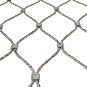 Rete per uccelli Ss 316 corda metallica utilizzata In gabbie per Voliere 304 gabbia per leoni a rete morbida Zoo rete metallica flessibile In acciaio inossidabile - Product Image 1