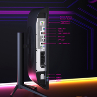Nuevo Diseño de PC Todo en Uno de 23.8 Pulgadas, Core I7 de 10.ª Generación, 16 GB de RAM, SSD, Computadora de Escritorio para Juegos, Monobloque con Luz RGB, USB