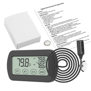 Termómetro Higrómetro para Reptiles con Pantalla Táctil - Sonda de 1.5m, Alarma de Máx./Mín. para Terrario/Acuario - Product Image 3