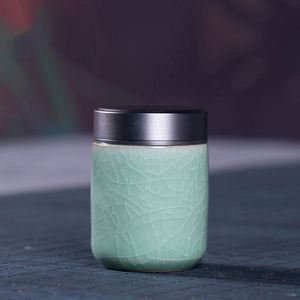 Caja de Cerámica para Té, Mini Cajas de Almacenamiento Selladas, Recipientes para Café en Polvo, Contenedor para Hojas de Té, Organizador de Té Portátil - Product Image 2
