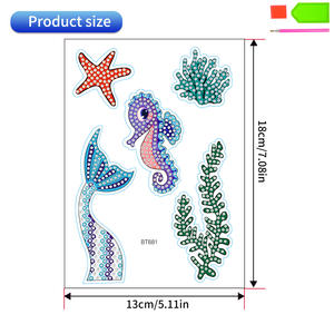 Autocollants <span class=keywords><strong>diamant</strong></span>és faits à la main pour le bricolage décalcomanies transfrontalières décontractées <span class=keywords><strong>licorne</strong></span> pour enfants animaux vente en gros de peinture <span class=keywords><strong>diamant</strong></span>ée de dessin animé - Product Image 3