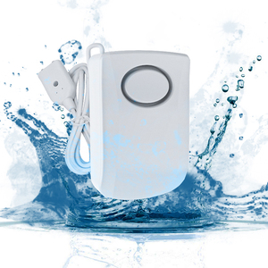 fugas de Monitor de alarma Sensor de agua alerta batería recargable 130db <span class=keywords><strong>volumen</strong></span> para casa alarma del flujo de agua - Product Image 1
