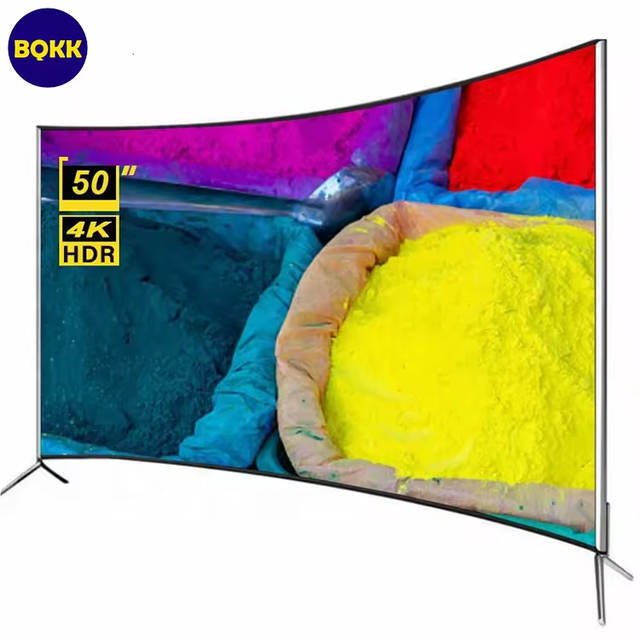 50 Inch Curved Smart TV Smart TV 4K Big Screen Ultra HD LED Television 50 Inch TV