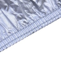 Housse de voiture imperméable et résistante aux UV en tissu composite 170T Spunlace, anti-poussière, avec coutures double couche – Accessoires automobiles