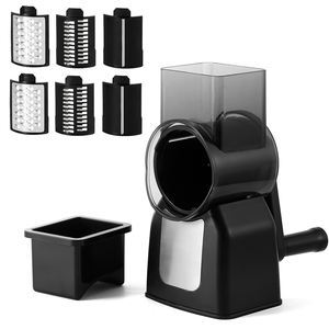 キッチン3in1回転ドラム野菜おろし金チョッパーチーズシュレッダーマシン回転式チーズおろし金（ハンドル付き） - Product Image 2