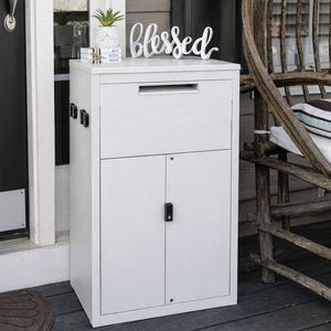 Cassetta Postale Esterna Extra-Large 180L Antiruggine Impermeabile Antifurto Autoportante per Aziende con Serratura <span class=keywords><strong>a</strong></span> Combinazione - Product Image 1