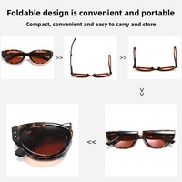 Baishifen femmes TR90 Orange TR90 lunettes de soleil oeil de chat nouveau pliable été mode haute qualité polarisé Anti-Uv Tac pour la myopie