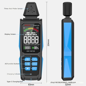 Détecteur de rayonnement électromagnétique portable EMF02R, compteur EMF haute fréquence, dose de rayonnement <span class=keywords><strong>pour</strong></span> dispositif d'alarme domestique et industriel - Product Image 4