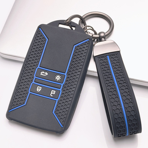 Funda para llavero de <span class=keywords><strong>Renault</strong></span> Duster Laguna Zoe Koleos Kadjar Captur Fluence Latitude con llavero, accesorio para motocicleta, uso diario - Product Image 6