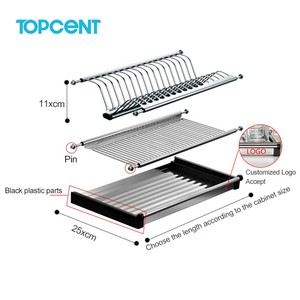 <span class=keywords><strong>Escurridor</strong></span> <span class=keywords><strong>de</strong></span> <span class=keywords><strong>Platos</strong></span> <span class=keywords><strong>de</strong></span> Acero Inoxidable <span class=keywords><strong>de</strong></span> 2 Niveles TOPCENT, <span class=keywords><strong>Escurridor</strong></span> <span class=keywords><strong>de</strong></span> <span class=keywords><strong>Platos</strong></span> Sobre el Fregadero - Product Image 2