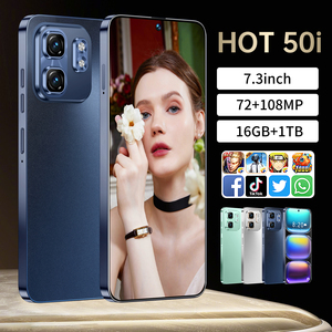 Teléfono Móvil Android 2026 HOT 50I7.3 Pulgadas 5G con 16GB de RAM, 1TB de Almacenamiento y Cámara Dual - Product Image 1