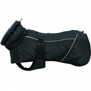 Abrigo de invierno Brizon para perros, talla M, 45 cm, chaqueta impermeable negra para mascotas - Product Image 2