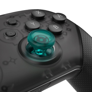 Extremerate ก้าน3D อะนาล็อกสีเขียวมรกตใสอะไหล่สำหรับ Nintendo Switch Pro <span class=keywords><strong>Controller</strong></span> - Product Image 4