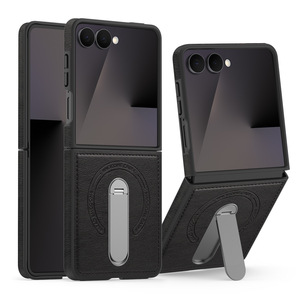 <span class=keywords><strong>เคส</strong></span>หนังพร้อมขาตั้งแม่เหล็กหมุนได้ 360 องศา สำหรับ Samsung <span class=keywords><strong>Galaxy</strong></span> <span class=keywords><strong>Z</strong></span> <span class=keywords><strong>Flip</strong></span> 7 6 5 4 <span class=keywords><strong>3</strong></span> ป้องกันการกระแทกและรอยขีดข่วน - Product Image 1