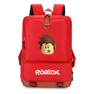 Sac à dos personnalisé sur le thème du monde virtuel Roblox pour hommes et femmes, fermeture éclair, doublure en polyester, sac à dos de voyage - Product Image 2