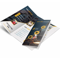 Brochure, dépliant, livret imprimé offset de haute qualité avec estampage à chaud sur papier/carton