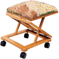 Repose-pieds de bureau ergonomique pliable en bois, surface antidérapante, design antique, taille personnalisable, pouf de salon pour la maison