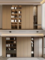 Bibliothèque murale italienne moderne pour salon - Écologique et durable - Bibliothèque personnalisée - Meubles de salon
