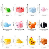 22 styles de figurines d'animaux miniatures en résine pour la décoration de jardins féériques, d'aquariums et de paysages