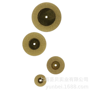 แผ่นเจียรเพชรสำหรับงานทันตกรรม ขนาดไมโครไฟน์ 5 ชิ้น สีทอง แบบไม่เจาะรู - Product Image 3
