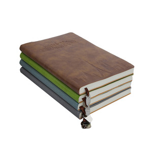 Cuaderno diario planificador de cuero PU Tapa dura papel impermeable ecológico al por mayor con divisores - Product Image 3