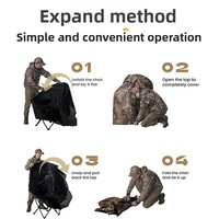 Carpa Plegable de Camuflaje Biónico para Observación de Aves, Montaje Rápido, para las Cuatro Estaciones, para Caza