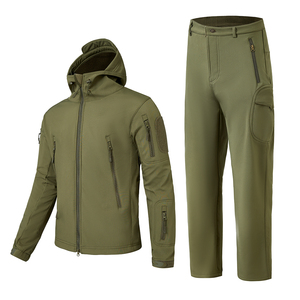 Ensembles <span class=keywords><strong>veste</strong></span> et pantalon <span class=keywords><strong>de</strong></span> <span class=keywords><strong>chasse</strong></span> <span class=keywords><strong>de</strong></span> camping uniforme imperméable tactique Softshell - Product Image 1