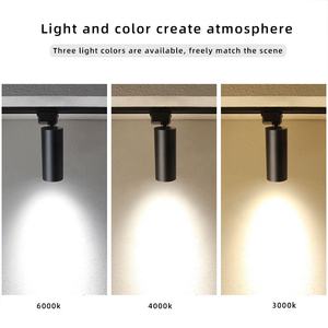 Éclairage sur <span class=keywords><strong>rail</strong></span> commercial de haute qualité, blanc, noir, aluminium, 10W, 20W, 30W, 40W, plafonnier LED sur <span class=keywords><strong>rail</strong></span> - Product Image 3