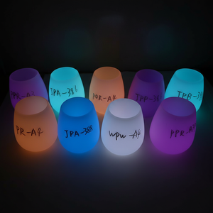 En stock, livraison rapide, gobelet à vin en silicone incassable <span class=keywords><strong>pour</strong></span> mariage, fête d'anniversaire, gobelet lumineux <span class=keywords><strong>pour</strong></span> soirée, événement nocturne - Product Image 6