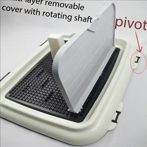 Inodoro para perros al por mayor con pared, orinal grande para mascotas de interior, orinal fijo para orinar, inodoro para perros, almohadilla reutilizable para orinar para mascotas con Bandeja de lavado - Product Image 2