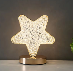 Model 004 Moon-shaped LED Modern Night Light Gold USB Recharge 2W Touch Dimming Three Color <strong>Changing</strong> Night Lights/<strong>Table</strong> Lamp - Product Image 4