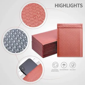 Bon marché, <span class=keywords><strong>enveloppe</strong></span> à bulles noire personnalisée, sacs postaux en poly, expédition par courrier, livraison de sacs à bulles - Product Image 4