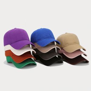 Gorra de Béisbol de Algodón Lavado de Alta Calidad, Colores Sólidos, Corona Suave, Logotipo Personalizado Disponible, Gorra Deportiva, Venta al Por Mayor - Product Image 1
