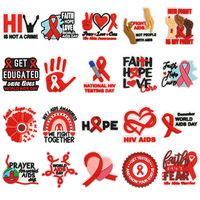 Breloques en PVC en forme de ruban rouge pour la Journée mondiale contre le SIDA, sensibilisation au VIH, foi, espoir, amour, accessoires décoratifs en caoutchouc souple pour sabots et sandales